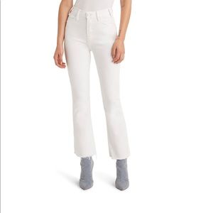 NWT MOTHER DENIM THE HUSTLER HIGH WAIST FRAY JEANS